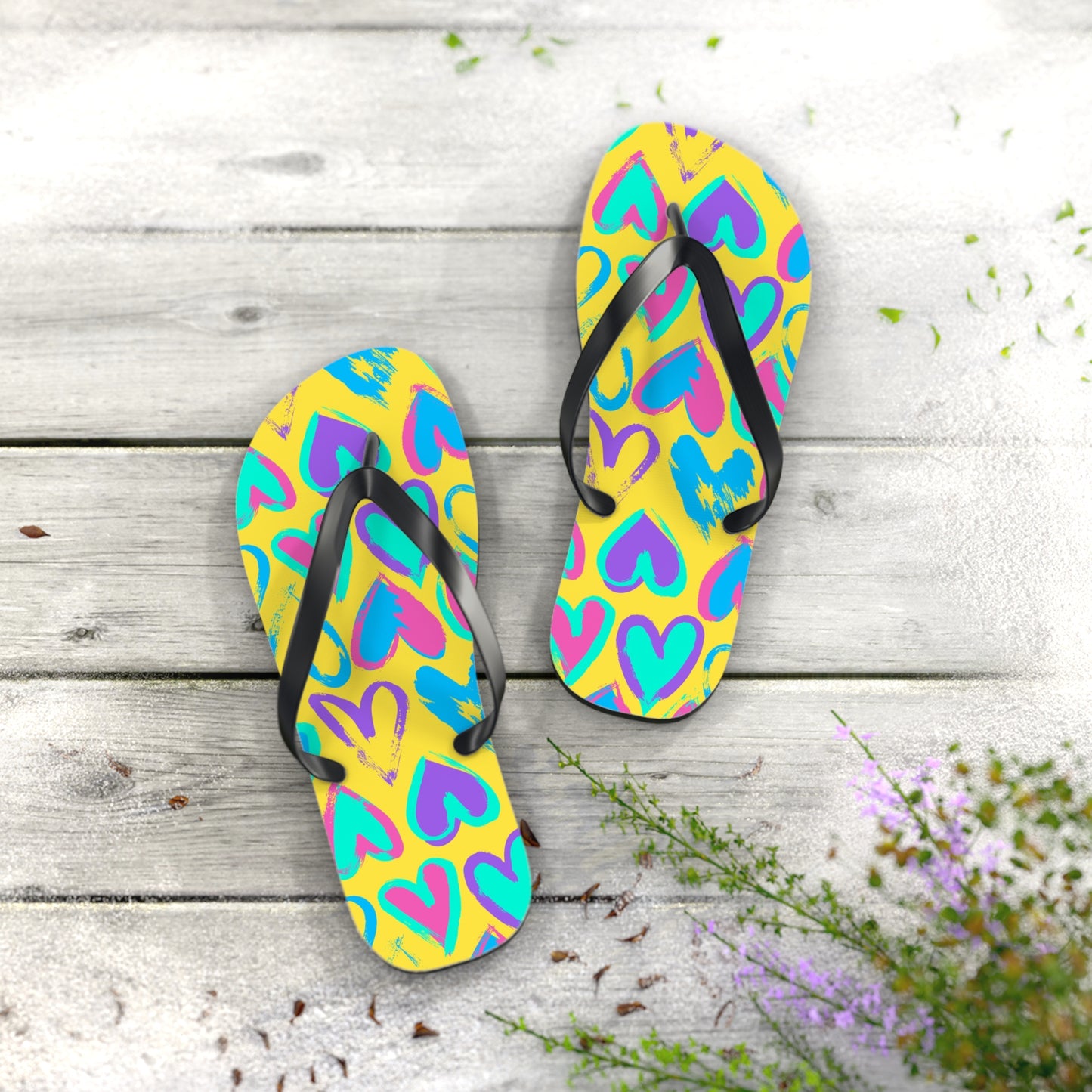 Flip Flops cuori colorati