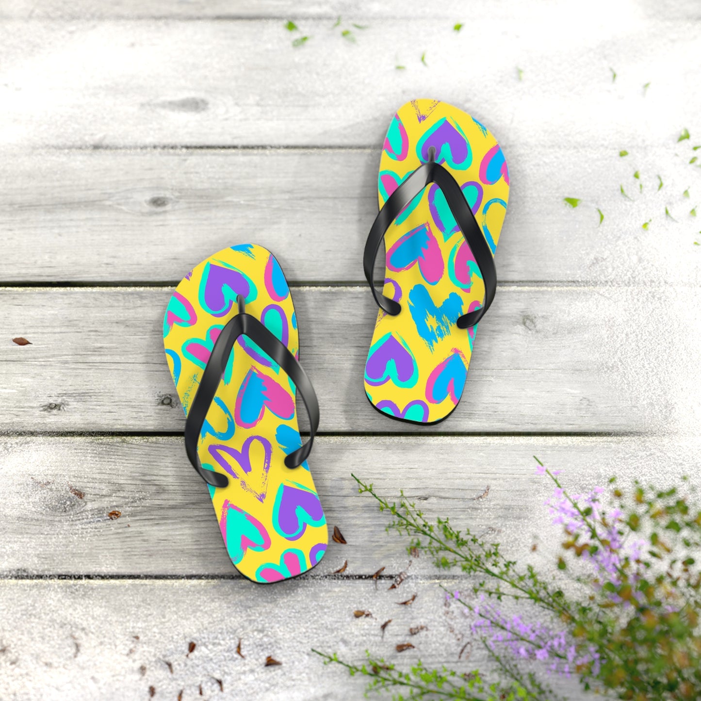 Flip Flops cuori colorati