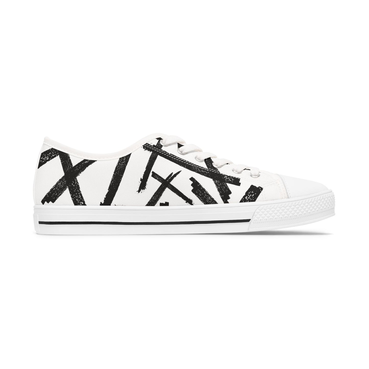 Chic Bianca e Nero Low Top Sneaker