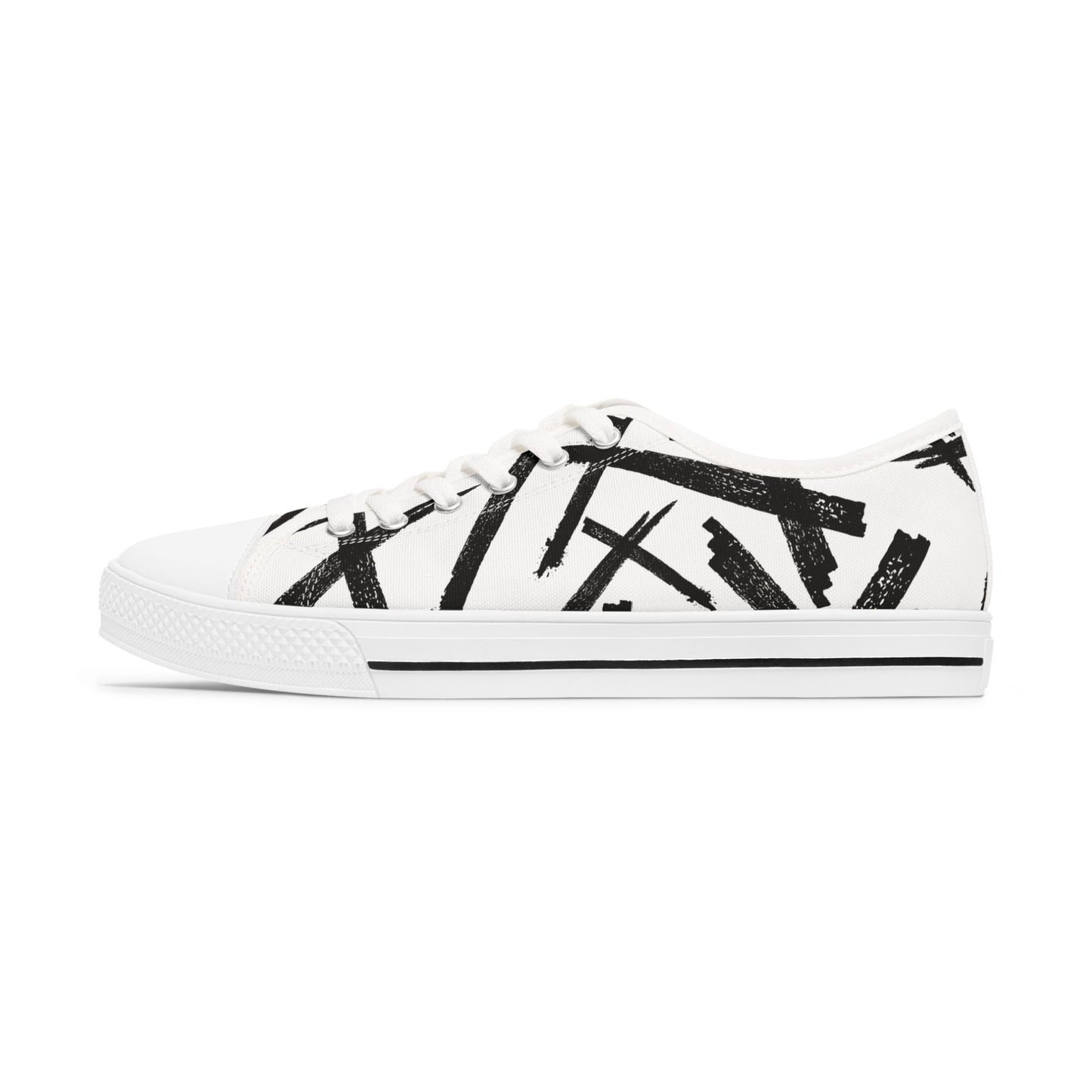 Chic Bianca e Nero Low Top Sneaker