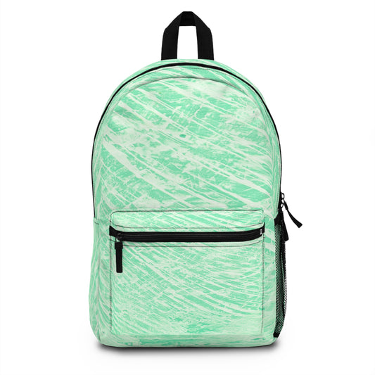 Zaino verde menta alla moda, elegante borsa scolastica, zaino casual, compagno di viaggio, borsa ecologica, idea regalo unica