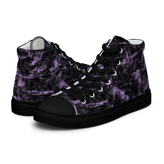 Sneakers alte in tela da donna con tomaia resistente