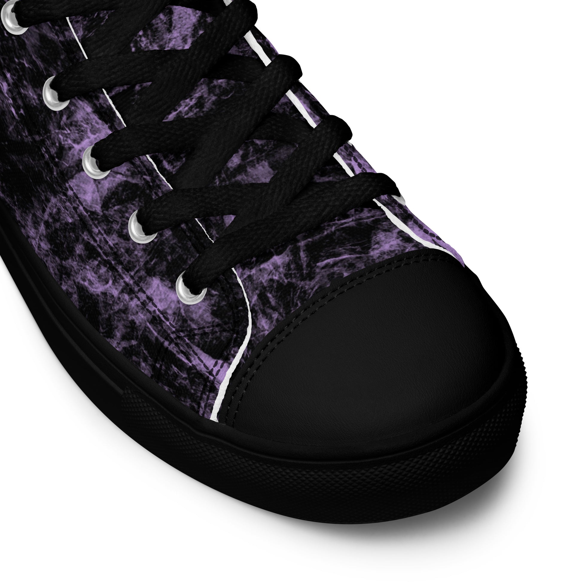 Sneakers alte in tela da donna con tomaia resistente