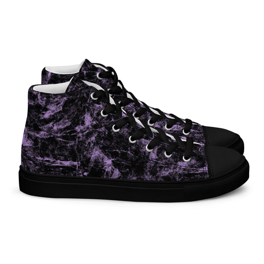 Sneakers alte in tela da donna con tomaia resistente