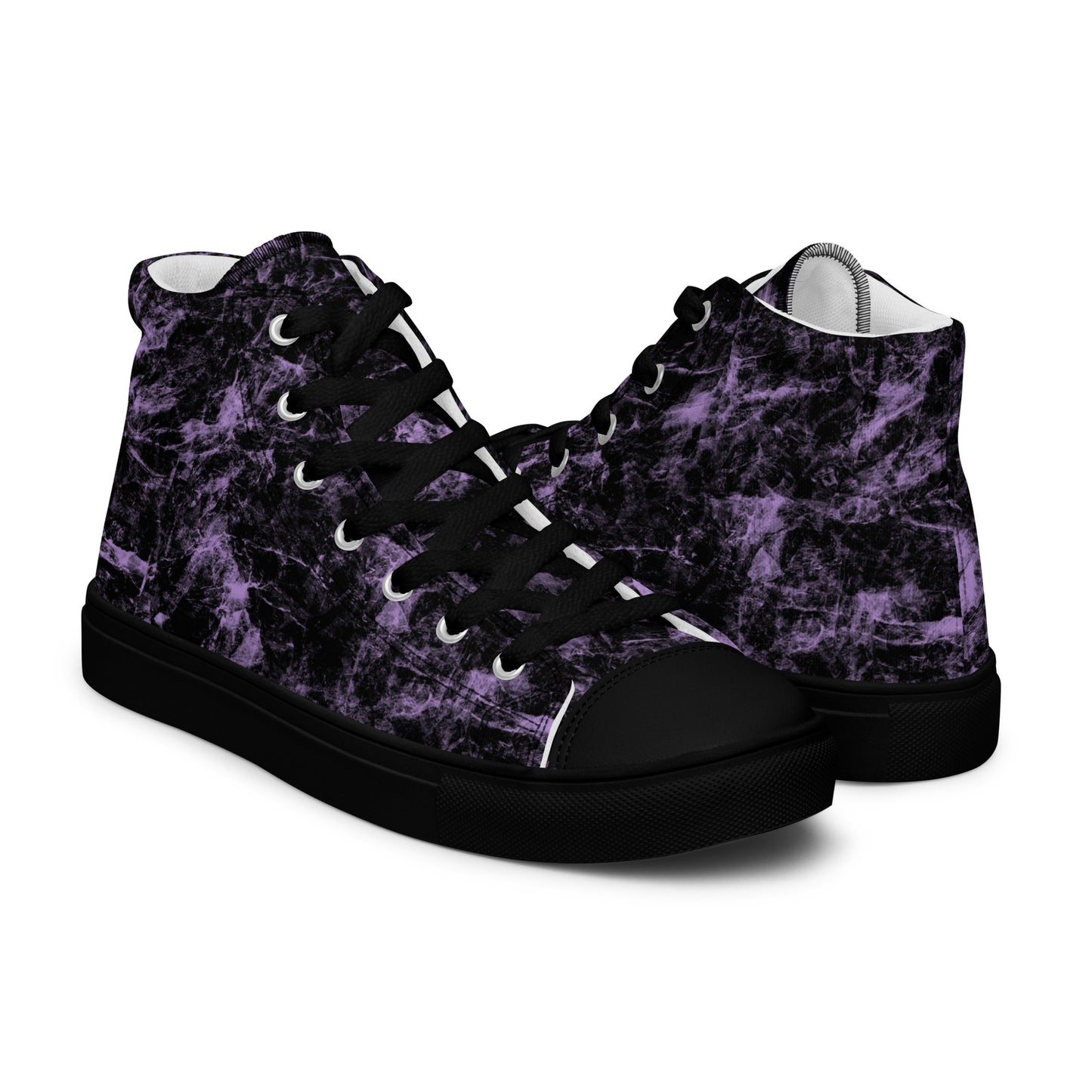 Sneakers alte in tela da donna con tomaia resistente
